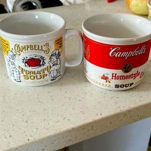 Vintage Campbell Soup Company mugs set of 2